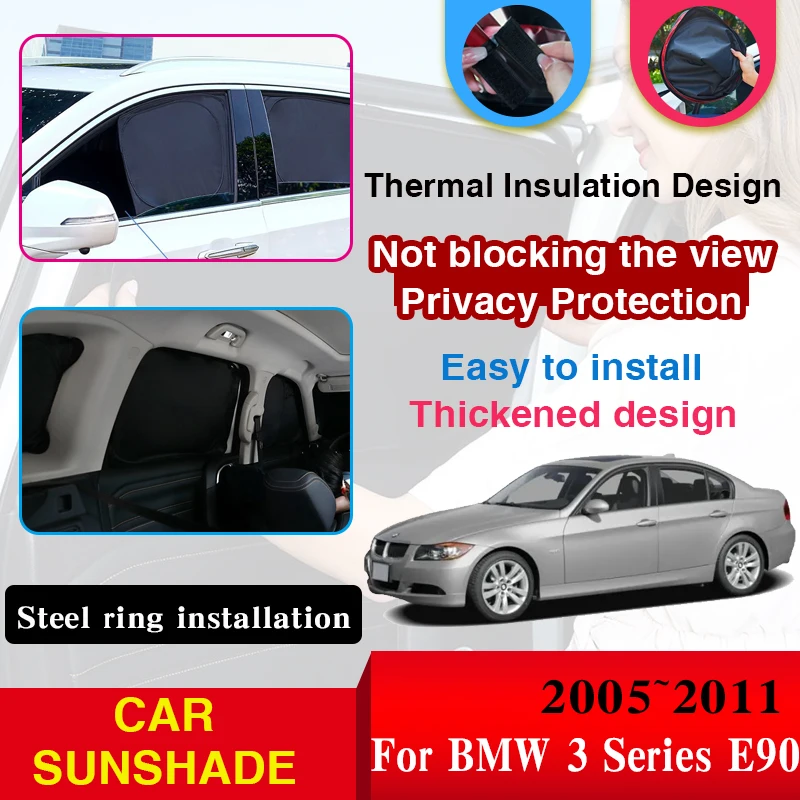 Car Sunshade Cover For BMW 3 Series E90 2005 2006 2007 2008~2011 Black Sun Sunscreen Window Visor Coverage Pad Auto Accessories
Car Sunshade Cover For BMW 3 Series E90 2005 2006 2007 2008~2011 Black Sun Sunscreen Window Visor Coverage Pad Auto Accessories