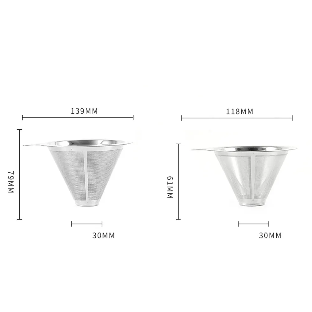 1 * Coffee Filter Stainless Steel Funnel Hand Brewed Coffee Filter Screen Coffee Cone Filter The Paperless Filter Can Be Reused
1 * Coffee Filter Stainless Steel Funnel Hand Brewed Coffee Filter Screen Coffee Cone Filter The Paperless Filter Can Be Reused