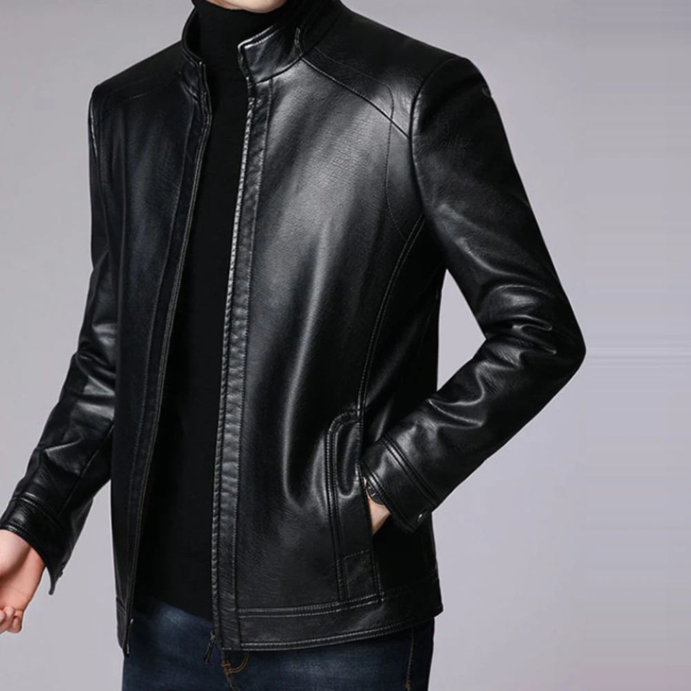 Outerwear Jacket Daily Holiday Stand Collar Streetwear Suit Jacket Blazer Casual Faux Leather Plus Velvet Thick
Outerwear Jacket Daily Holiday Stand Collar Streetwear Suit Jacket Blazer Casual Faux Leather Plus Velvet Thick