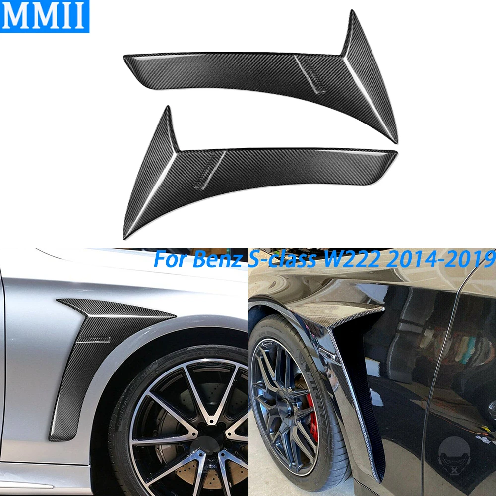 Real Carbon Fiber Side Air Vent Fender Fin Splitter Trim For Mercedes BENZ S-Class W222 S400 S500 S550 S600 S63 S65 AMG 2014-19
Real Carbon Fiber Side Air Vent Fender Fin Splitter Trim For Mercedes BENZ S-Class W222 S400 S500 S550 S600 S63 S65 AMG 2014-19