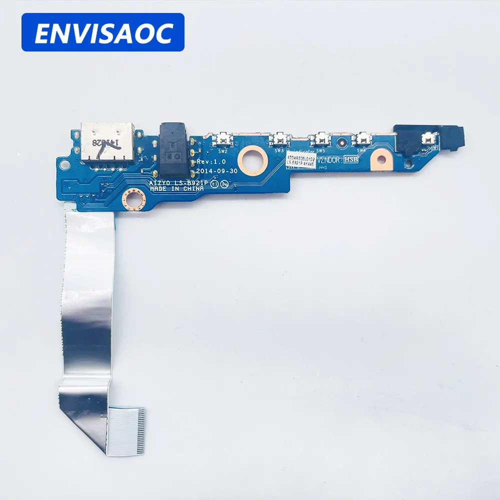For Lenovo Yoga 700-11 700-11ISK Yoga 3 11 Laptop USB Jack audio headphones Power Button Board switch Repairing LS-B921P
For Lenovo Yoga 700-11 700-11ISK Yoga 3 11 Laptop USB Jack audio headphones Power Button Board switch Repairing LS-B921P
