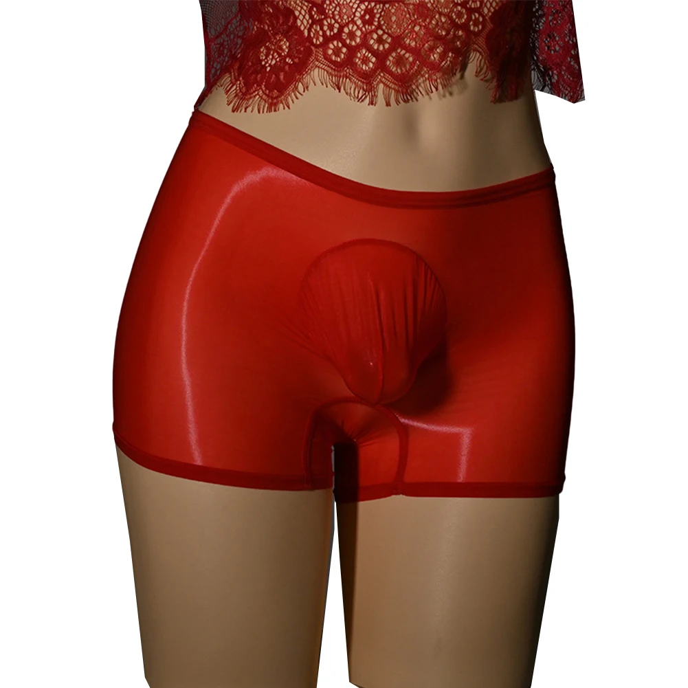 Men's Sexy Oil Glossy Tight Shorts Ball Pouch Panties Sissy Lingerie High-Stretch Underpants Sheer Transparent Erotic Underwear
Men's Sexy Oil Glossy Tight Shorts Ball Pouch Panties Sissy Lingerie High-Stretch Underpants Sheer Transparent Erotic Underwear