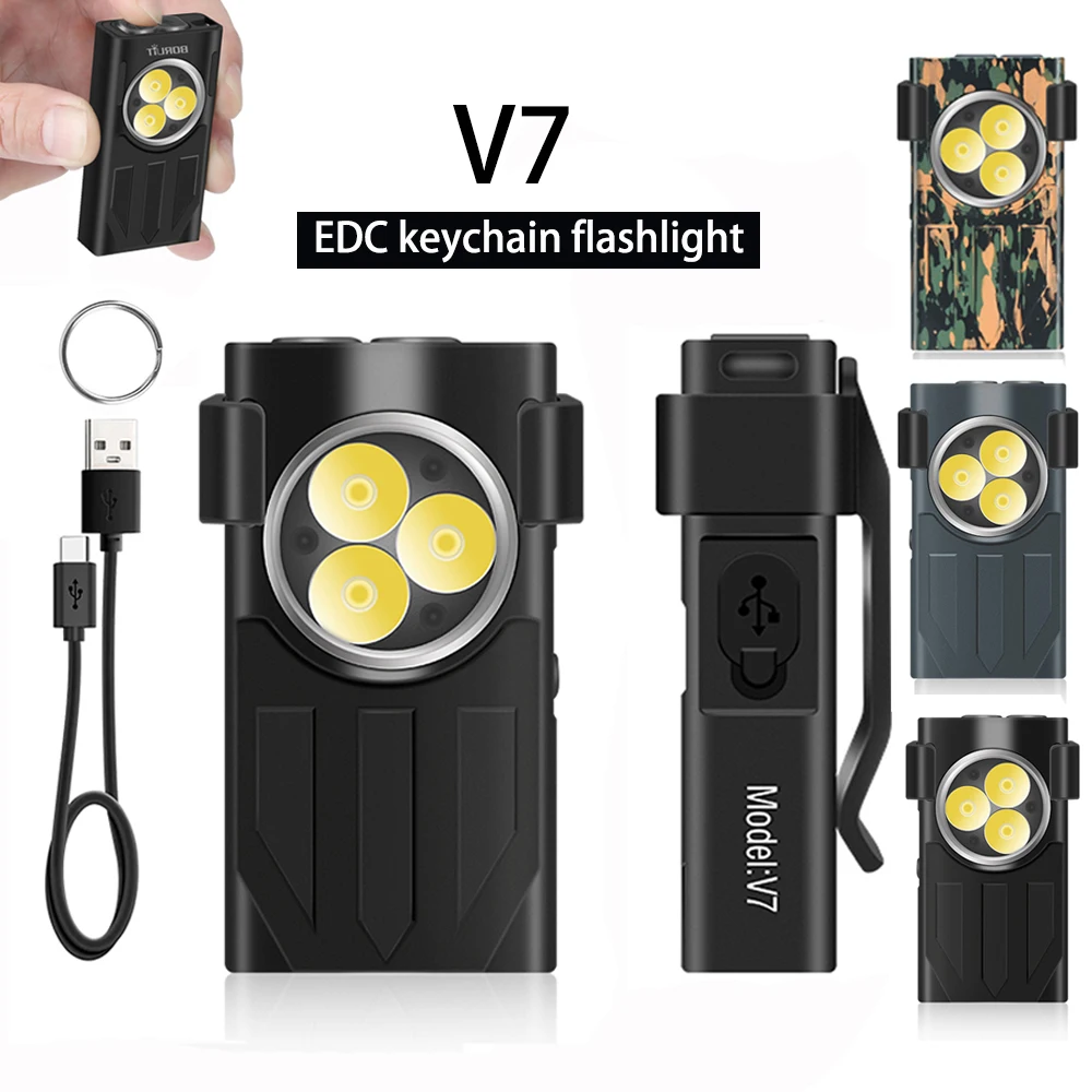 TLXT V7 EDC фонарик Teychain 1100 лм Type-C, перезаряжаемый портативный фонарик для работы, многофункциональный суперъяркий фонарик
TLXT V7 EDC фонарик Teychain 1100 лм Type-C, перезаряжаемый портативный фонарик для работы, многофункциональный суперъяркий фонарик