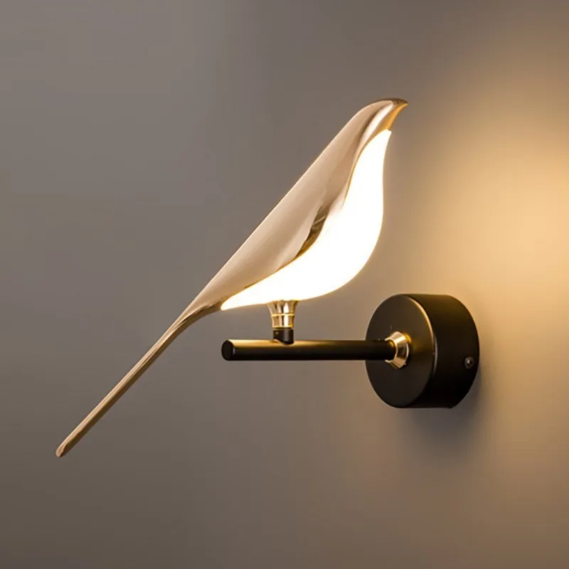 Nordic Style Bedroom Bedside LED Wall Lamp Art Magpie Bird Home Decor Parlor Background Decoration Sconce Indoor Lighting
Nordic Style Bedroom Bedside LED Wall Lamp Art Magpie Bird Home Decor Parlor Background Decoration Sconce Indoor Lighting