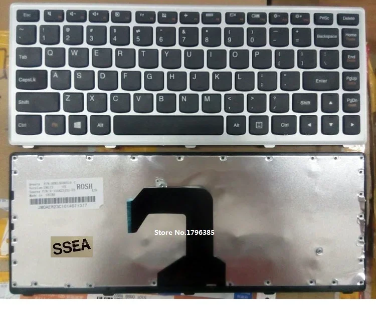 SSEA New US Keyboard With Silver Frame For Lenovo IdeaPad S300 S400 S405 S400T S400u Series Laptop Keyboard
SSEA New US Keyboard With Silver Frame For Lenovo IdeaPad S300 S400 S405 S400T S400u Series Laptop Keyboard