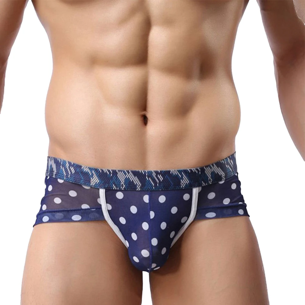Men Sexy Briefs Ultra-Thin Dot Printed Underwear Low-Waist Transparent Short Trunks Mesh Breathable Briefs Elastic Underpants
Men Sexy Briefs Ultra-Thin Dot Printed Underwear Low-Waist Transparent Short Trunks Mesh Breathable Briefs Elastic Underpants