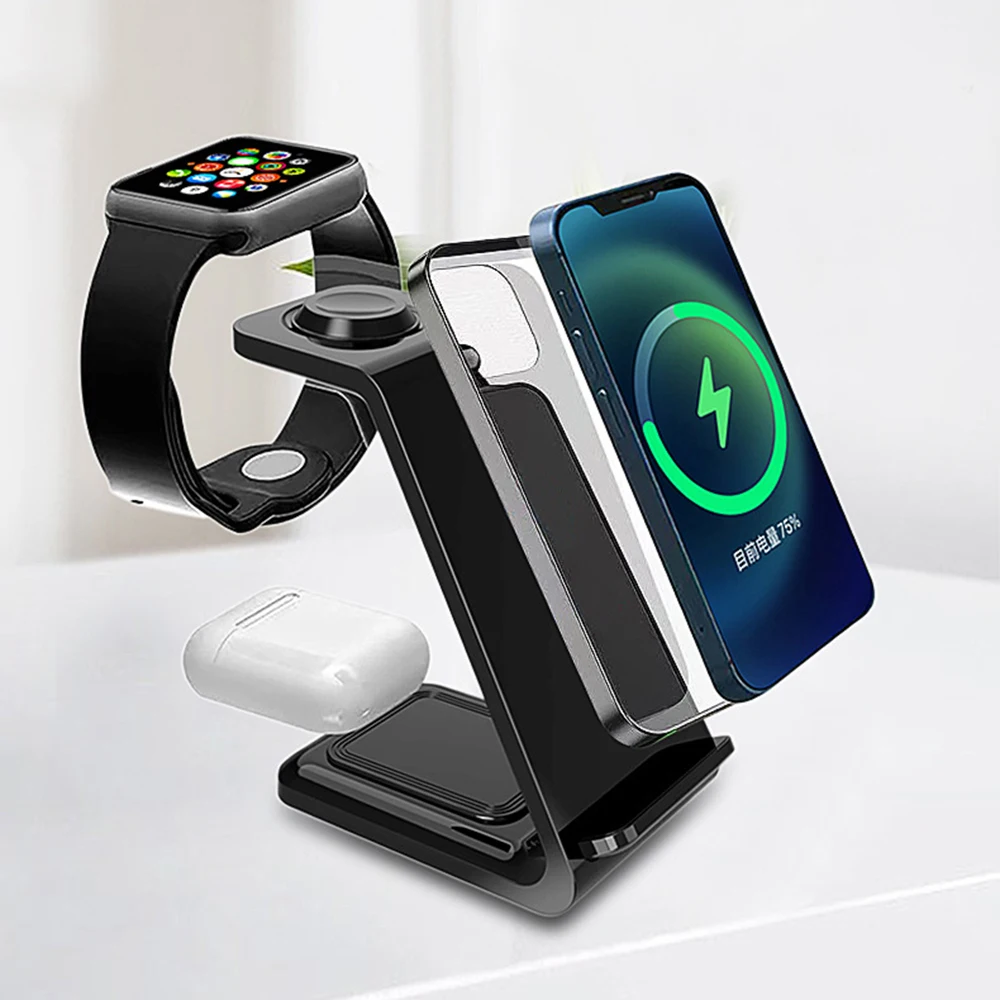 3 in 1 Wireless Iphone Charger Station For iWatch SE 6 5 4 3 2 For iPhone 13 12 11 Pro XS XR X 8 Airpods Pro Fast Charging Stand
3 in 1 Wireless Iphone Charger Station For iWatch SE 6 5 4 3 2 For iPhone 13 12 11 Pro XS XR X 8 Airpods Pro Fast Charging Stand