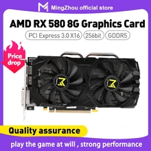 Radeon RX 580 8GB Gddr5 256bit GPU Computer Game Graphics Card Mining Hash Rate 28mh / S