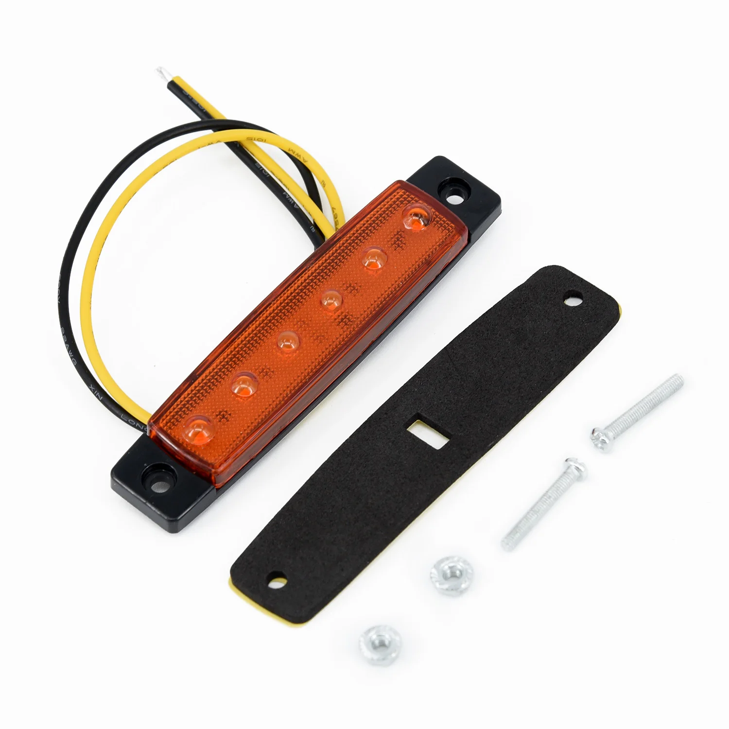 Super Bright Side Marker Trailers Light Wagons Durable ABS Material Yellow 6SMD 24V Indicators Trucks Taillights
Super Bright Side Marker Trailers Light Wagons Durable ABS Material Yellow 6SMD 24V Indicators Trucks Taillights