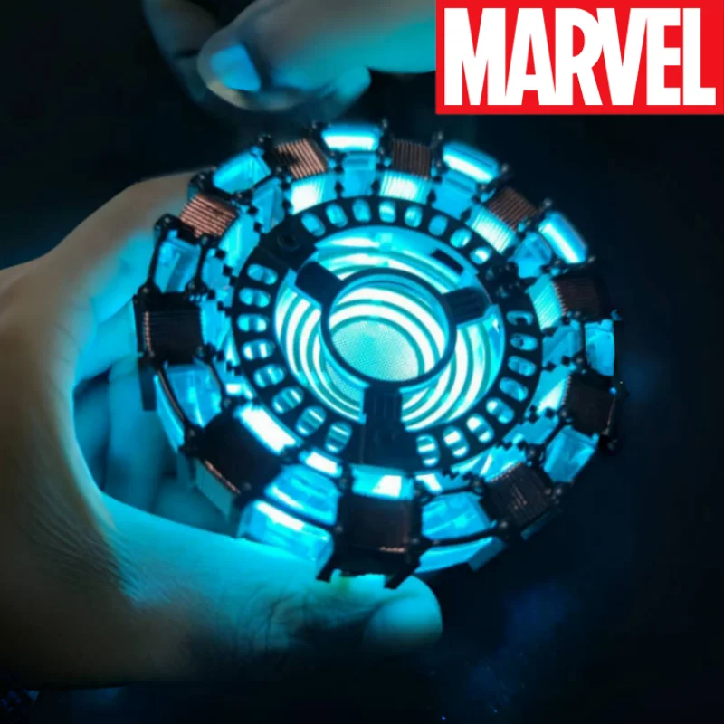 

Hot Avenger Iron Man Mk1 Mk1 Arc Reactor Tony Stark Heart Of Mark Figure Led Light Superhero 1:1 Cosplay Toys Chest Lamp Gifts