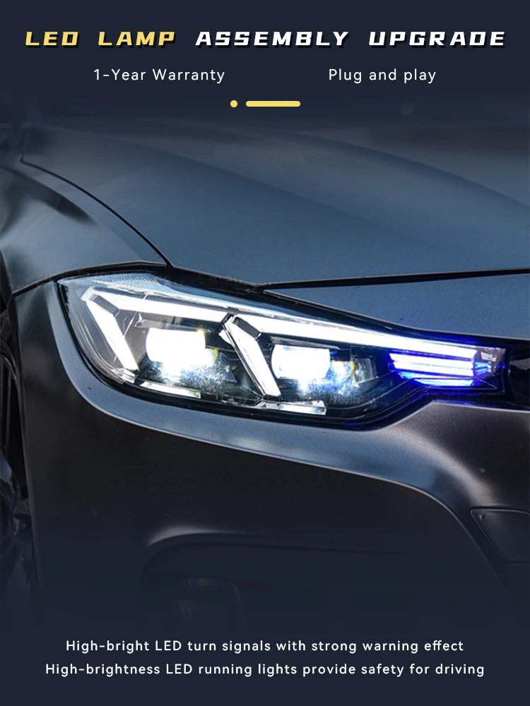 Car Lights For BMW 3 Series F30 F35 2013-2017 Headlights 320 325 Upgrade DRL LED DRL Front Lamp Projector Lens Auto Accessories
Car Lights For BMW 3 Series F30 F35 2013-2017 Headlights 320 325 Upgrade DRL LED DRL Front Lamp Projector Lens Auto Accessories