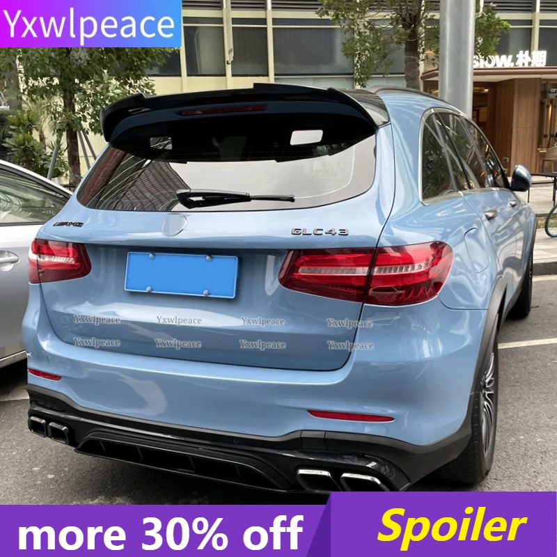 

For Mercedes-Benz GLC CLASS W253 X253 GLC200 220 260 GLC250 GLC300 GlC450 ABS Material Unpainted Rear Roof Spoiler Wing