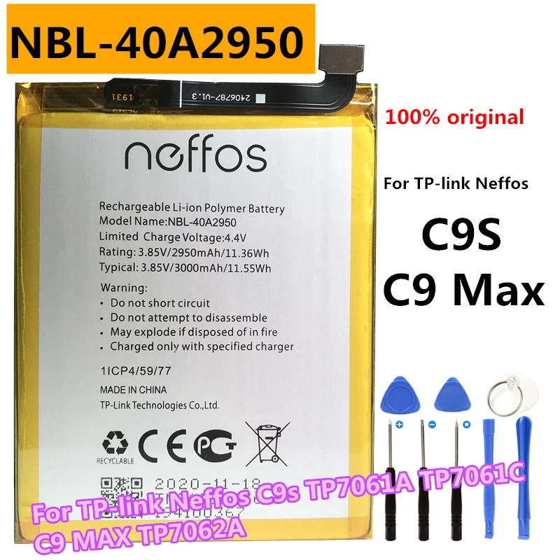 Оригинальная Аккумуляторная Батарея 3000 мАч для TP-link Neffos C9s TP7061A TP7061C / C9 MAX TP7062A
Оригинальная Аккумуляторная Батарея 3000 мАч для TP-link Neffos C9s TP7061A TP7061C / C9 MAX TP7062A