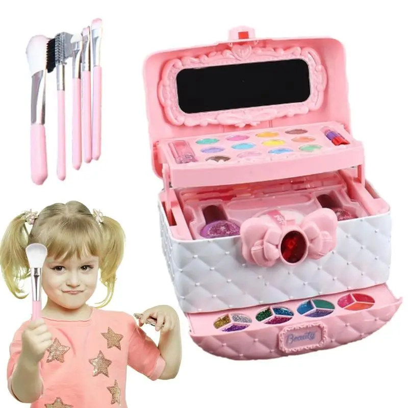 Kids Makeup Kit For Girl Washable Toddler Makeup Toys Safety Non-toxic Cosmetic Toys Makeup Set For Girl Birthday Gift
Kids Makeup Kit For Girl Washable Toddler Makeup Toys Safety Non-toxic Cosmetic Toys Makeup Set For Girl Birthday Gift