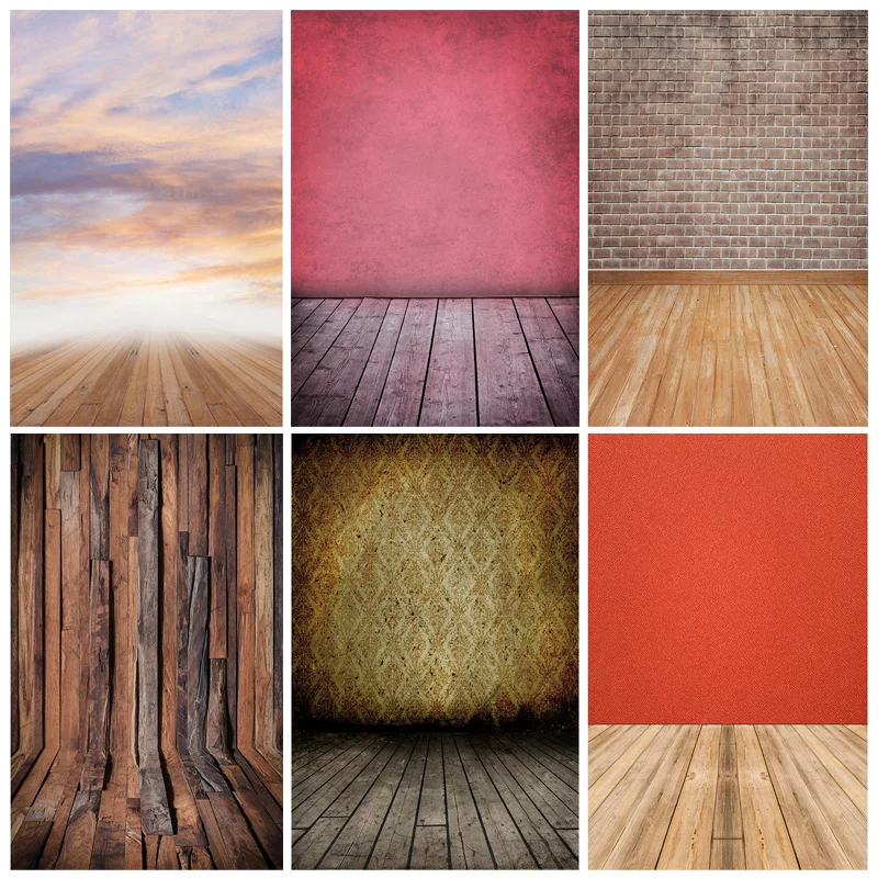 

Wood Board Background For Photography Wooden Plank Floor Newborn Baby Portrait Backdrops Photocall Photo Studio 21809OBU-08