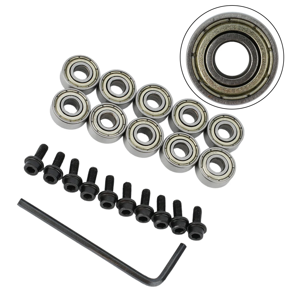 11Pcs Router Bit Bearing Hex Key Wrench Top Mounted Ball Bearings Guide For 12.7mm High Rpm Use On Router Bits Power Tools
11Pcs Router Bit Bearing Hex Key Wrench Top Mounted Ball Bearings Guide For 12.7mm High Rpm Use On Router Bits Power Tools