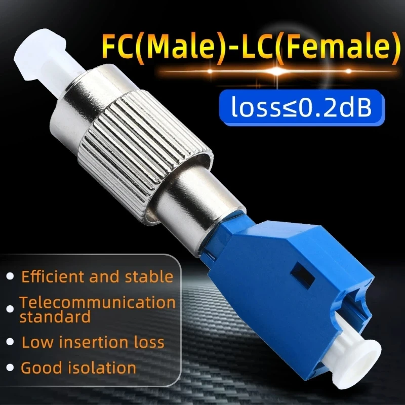 

10Pcs LC Female To FC Male Hybrid Converter Adapter Fiber Optical Adapter Coupler for Optical Power Meter Visual Fault Locator