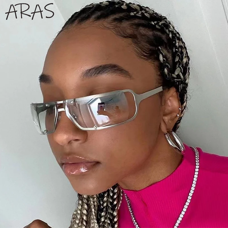 Y2K Wrap Around Sunglasses Women 2000's Punk Goggles Small Rectangluar Sun Glasses Female Fashion Metal Frame Sunglass Oculos
Y2K Wrap Around Sunglasses Women 2000's Punk Goggles Small Rectangluar Sun Glasses Female Fashion Metal Frame Sunglass Oculos