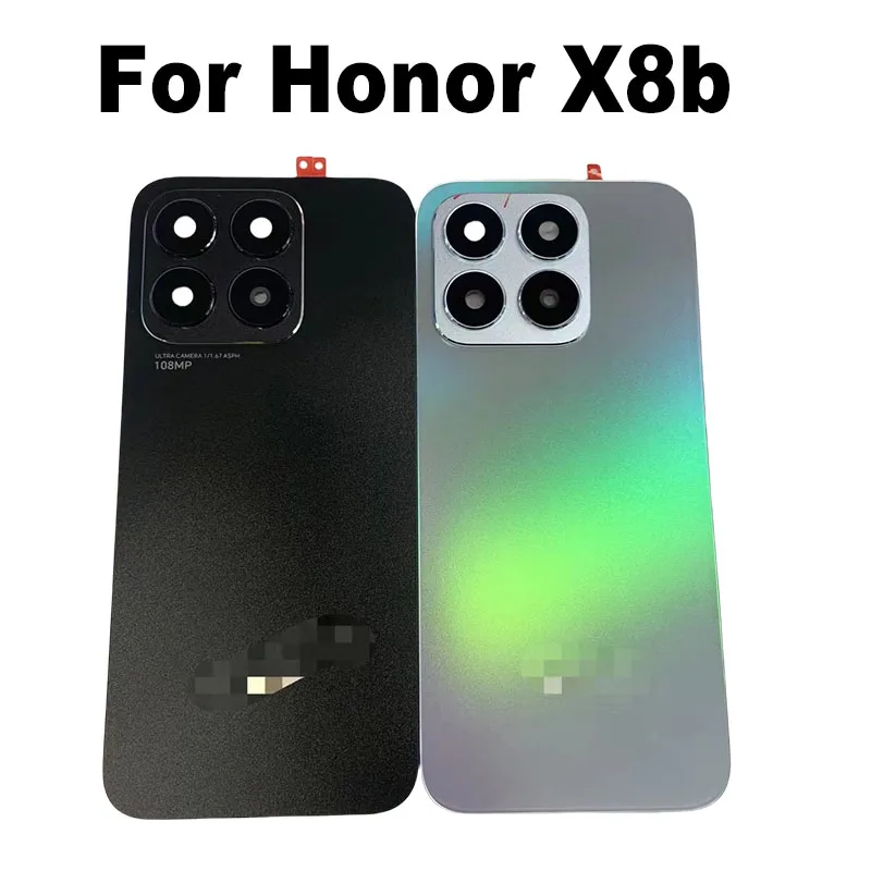 

Задняя крышка батарейного отсека для Huawei Honor X8B + Корпус для объектива камеры, запасные части для телефона