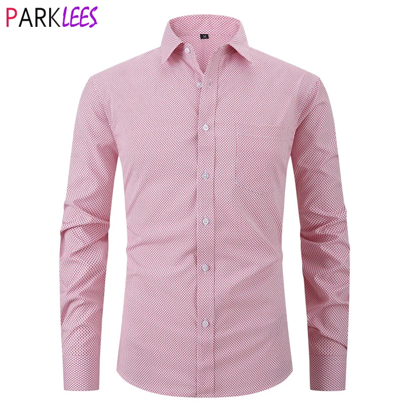 Pink Plaid Dress Shirts for Men Stretch Long Sleeve Button Down Checked Shirt Wrinkle-Free Easy Care Formal Casual Chemise 3XL
Pink Plaid Dress Shirts for Men Stretch Long Sleeve Button Down Checked Shirt Wrinkle-Free Easy Care Formal Casual Chemise 3XL