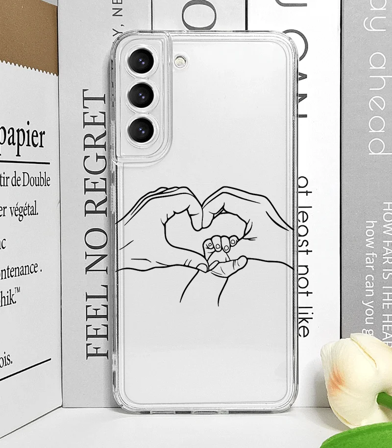 Warm Family Holding Hands Couple Phone Case for Samsung Galaxy S25 S24 S23 S22 Ultra S21 Plus S20 FE Clear Covers Abstract Line Warm Family Holding Hands Couple Phone Case for Samsung Galaxy S25 S24 S23 S22 Ultra S21 Plus S20 FE Clear Covers Abstract Line