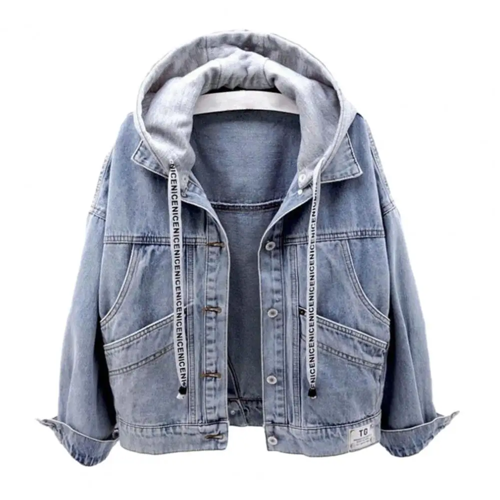 Korean Hooded Cowboy Denim Jacket Suit Women Outwear Jean Slim Coat Female New In Outerwears Students Varsity Clothing
Korean Hooded Cowboy Denim Jacket Suit Women Outwear Jean Slim Coat Female New In Outerwears Students Varsity Clothing