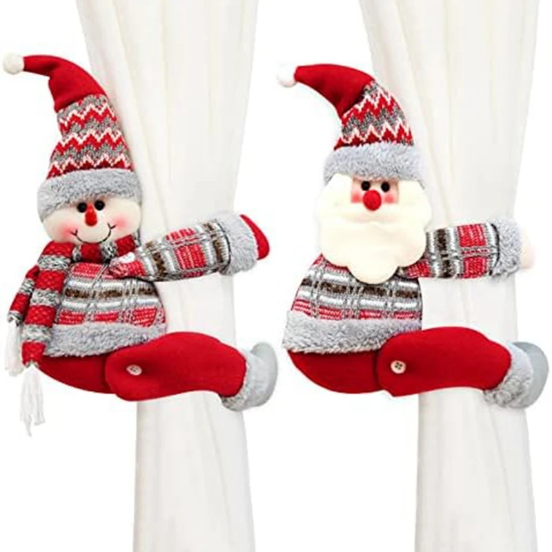 Set Of 2 Christmas Curtain Buckle Tieback,Cute Santa Snowman-Curtain Holdbacks Tiebacks,Christmas Holiday Decor For Home Durable
Set Of 2 Christmas Curtain Buckle Tieback,Cute Santa Snowman-Curtain Holdbacks Tiebacks,Christmas Holiday Decor For Home Durable
