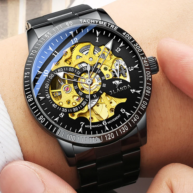 2023 New Men Skeleton Automatic Mechanical Watch Gold Hollow Vintage Man Watch Mens Watches Top Brand Luxury Relogio Masculino
2023 New Men Skeleton Automatic Mechanical Watch Gold Hollow Vintage Man Watch Mens Watches Top Brand Luxury Relogio Masculino
