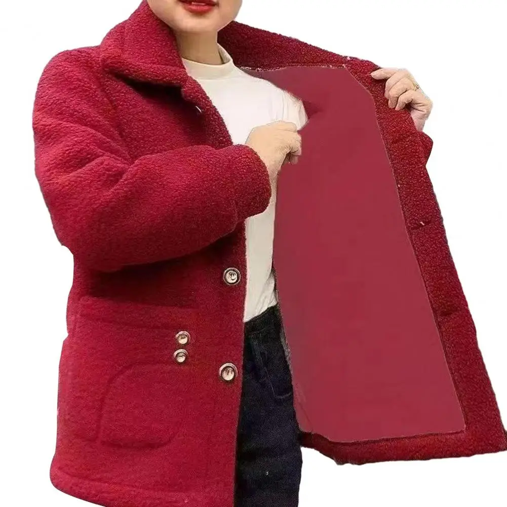 Autumn Winter Women Jacket Plus Velvet Thick Warm Coat Ladies Lamb Fur Coat Mid-Long Loose Mother Dress Female Jacket
Autumn Winter Women Jacket Plus Velvet Thick Warm Coat Ladies Lamb Fur Coat Mid-Long Loose Mother Dress Female Jacket