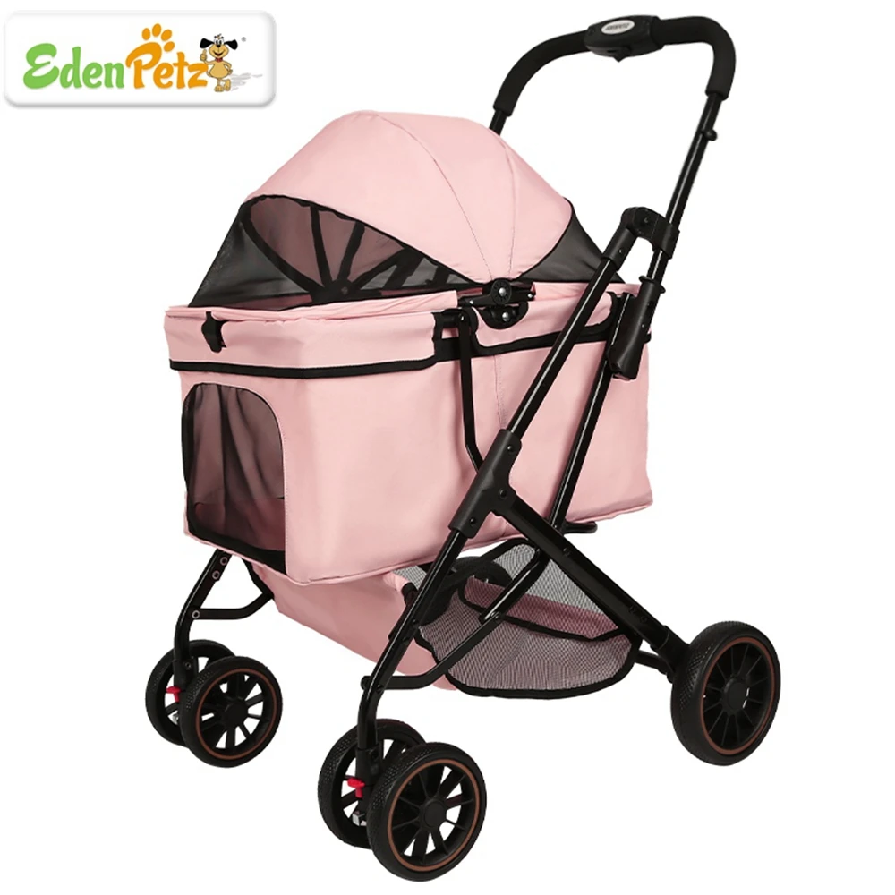 

EDENPETZ Large Pet Dog Stroller Foldable Load15KG Universal Wheel Outdoor Cat Cart Travel Trolley