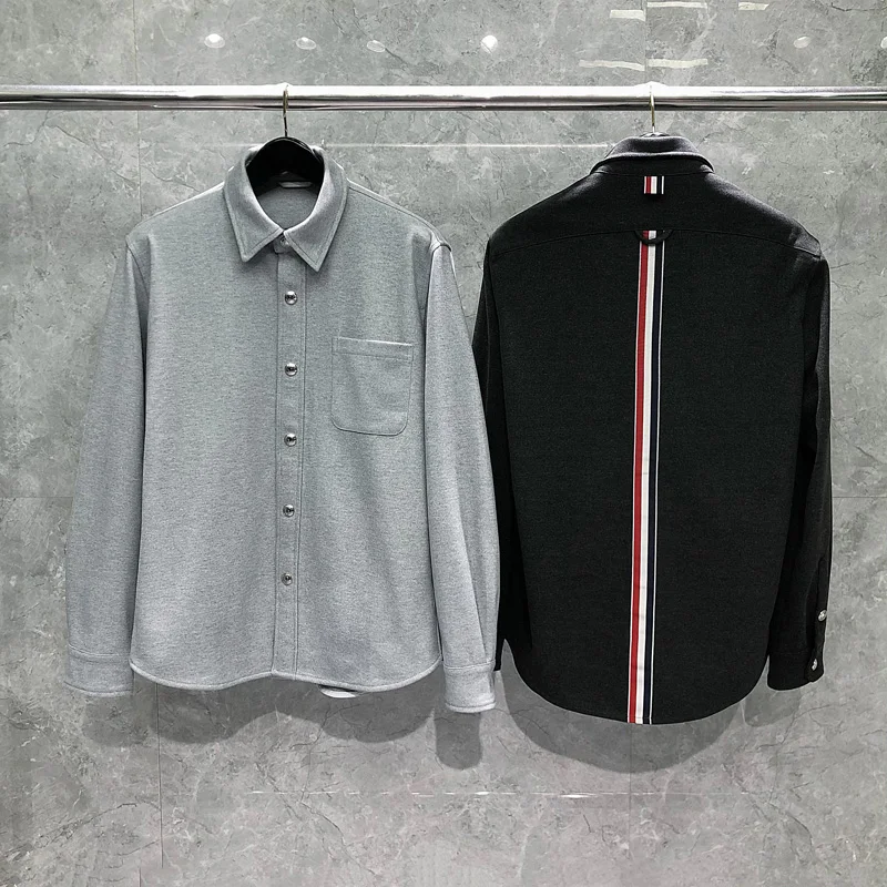 TB THOM Men's Shirts Korean Fashion Brand Jackets Classic Cotton Back Stripes Thick Shirts Casual Harajuku Men Jackets
TB THOM Men's Shirts Korean Fashion Brand Jackets Classic Cotton Back Stripes Thick Shirts Casual Harajuku Men Jackets