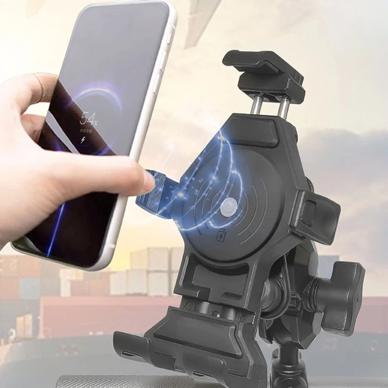Universal &Reliable Motorcycle Phone Holder Secure and Durable Mount with Wireless Charging Functionality ABS Material
Universal &Reliable Motorcycle Phone Holder Secure and Durable Mount with Wireless Charging Functionality ABS Material