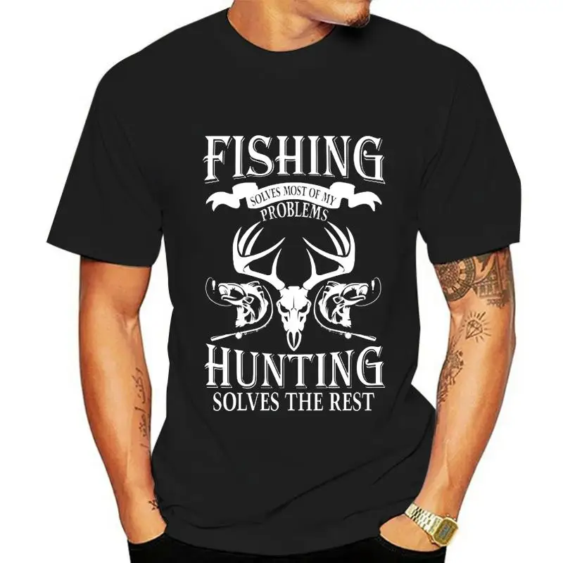 male tee-shirt fashion casual tops cotton T-shirt brand top Fishing solves most of my problems hunting solves
male tee-shirt fashion casual tops cotton T-shirt brand top Fishing solves most of my problems hunting solves