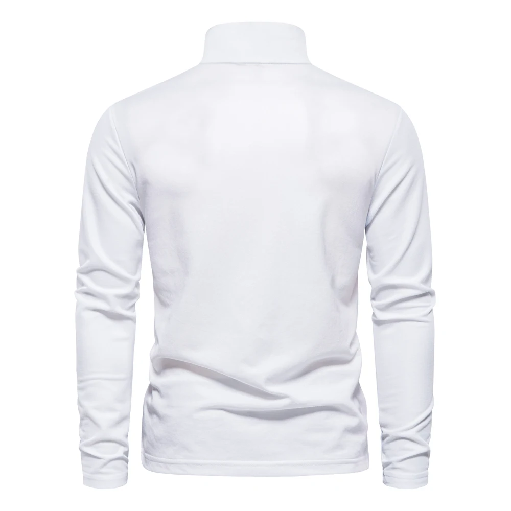 AIOPESON 2023 New Men's Deer Embroidery Polo Shirts Solid Color Long Sleeve Social Business Male 109 Sb71a773cf65c4761bbf26a8cb3c16dcan