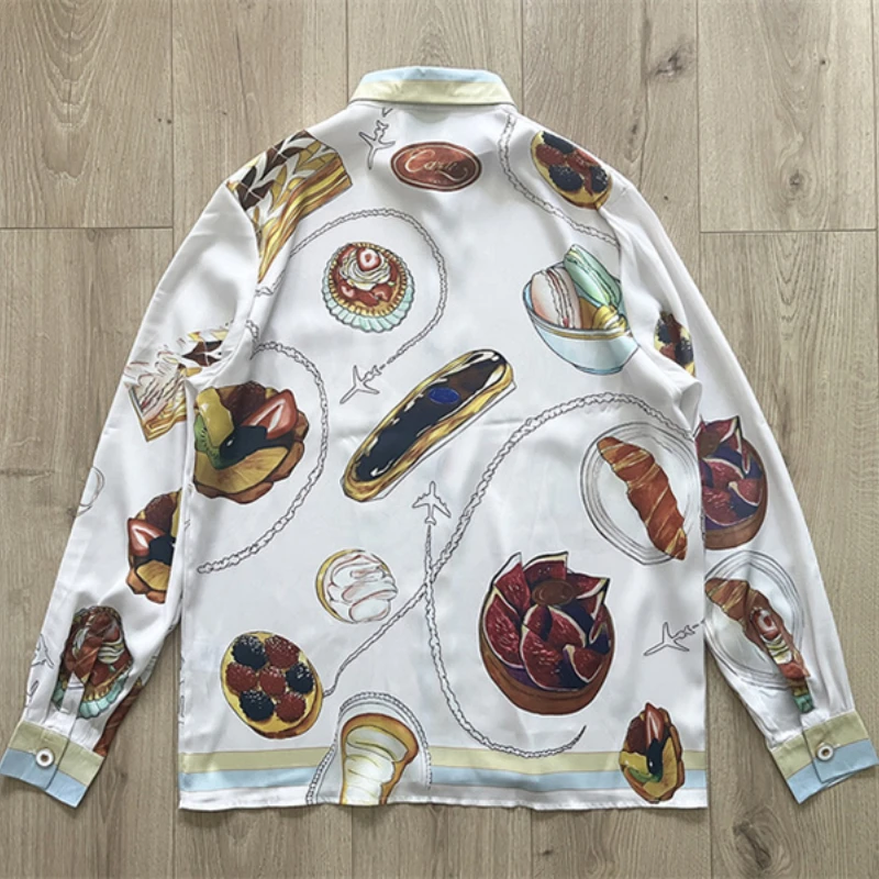 White Casablanca Silk Shirt Men Women 1:1 Best Quality Oversized Long Sleeve Silk Shirts Jacket
White Casablanca Silk Shirt Men Women 1:1 Best Quality Oversized Long Sleeve Silk Shirts Jacket