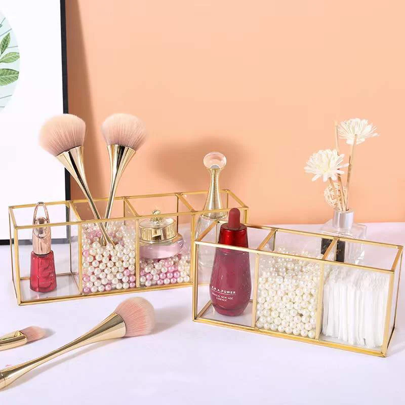 Transparent Glass Makeup Brush Storage Box Gold Cosmetics Container Ring Pencil Lipstick Holder Make Up Brushes Organizer
Transparent Glass Makeup Brush Storage Box Gold Cosmetics Container Ring Pencil Lipstick Holder Make Up Brushes Organizer