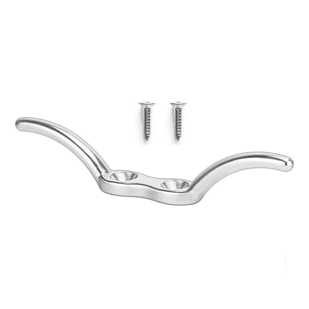 Hook Rope Boat Cleat 316 Stainless Steel Boats Accessories Silver110mm / 4.33 Inch
Hook Rope Boat Cleat 316 Stainless Steel Boats Accessories Silver110mm / 4.33 Inch