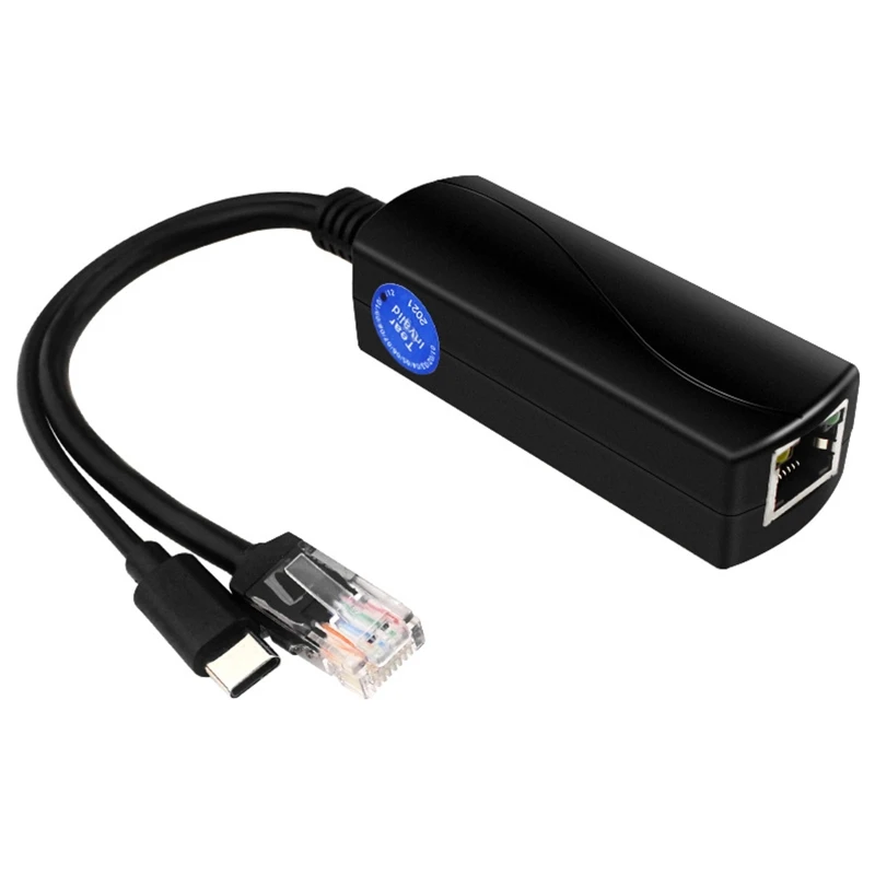 Gigabit PoE Splitter Type-C IEEE 802.3af 10/100/1000Mbps Power over Ethernet for IP Camera and Raspberry
Gigabit PoE Splitter Type-C IEEE 802.3af 10/100/1000Mbps Power over Ethernet for IP Camera and Raspberry
