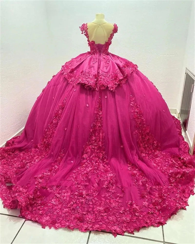 Фуксия принцесса платье для Quinceanera 2023 прозрачный шейный шнуровка корсет 3D Цветочный Черный Девушка Vestido de 15 лет Quinceaneras Prince
Фуксия принцесса платье для Quinceanera 2023 прозрачный шейный шнуровка корсет 3D Цветочный Черный Девушка Vestido de 15 лет Quinceaneras Prince