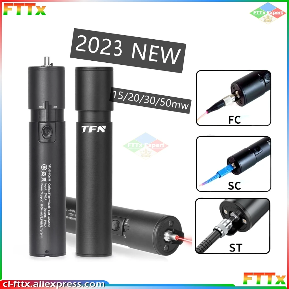 2023 NEW FTTH lithium battery Optical Fiber Cable Tester Visual Fault Locator 15KM 20KM 30KM rechargeable laser Light Pen Type
2023 NEW FTTH lithium battery Optical Fiber Cable Tester Visual Fault Locator 15KM 20KM 30KM rechargeable laser Light Pen Type
