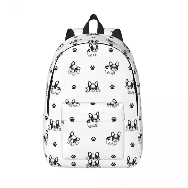 

Bulldog Dog Backpack Middle High College School Student Animal Bookbag Men Women Daypack Lightweight