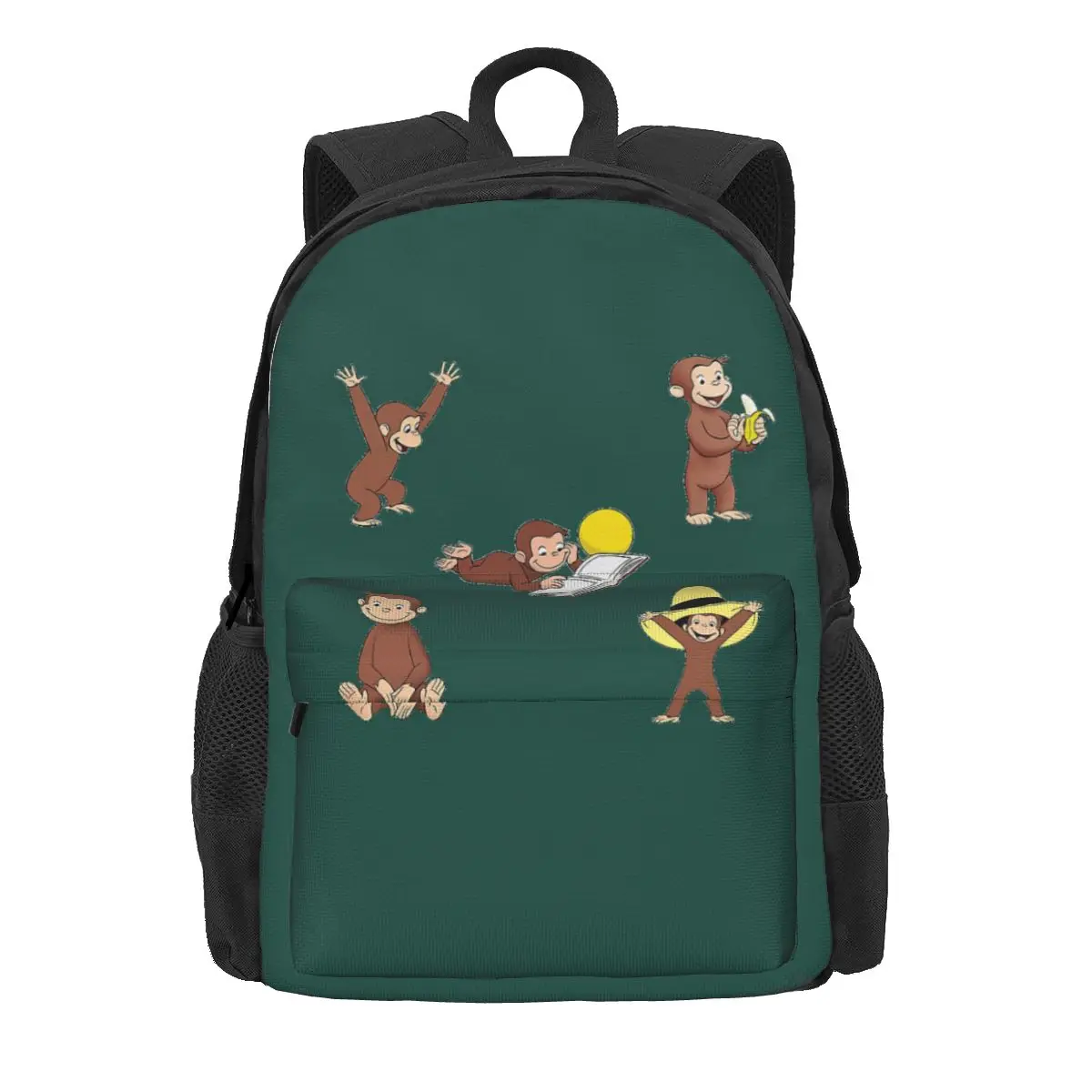

Рюкзак для детей с изображением любопытной обезьяны Джордж, школьные ранцы для студентов, детский мультяшный ранец для ноутбука, сумка на плечо