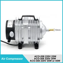 

25W 30W 45W Air Compressor Electrical Magnetic Air Pump for CO2 Laser Engraving Cutting Machine ACO-208 308 318