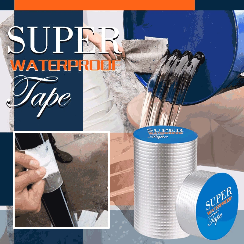 Super Waterproof Tape High Temperature Resistance Seal Aluminum Foil Butyl Self-adhesive Tape Pipe Roof Mending Leak Repair Tape
Super Waterproof Tape High Temperature Resistance Seal Aluminum Foil Butyl Self-adhesive Tape Pipe Roof Mending Leak Repair Tape