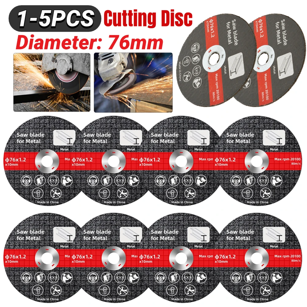 1-5Pc76mm Saw Blade Electric Grinding Cutting Disc Rotary Tool Metal Cutter Power Tool Wood Cutting Electric Grinder Accessories
1-5Pc76mm Saw Blade Electric Grinding Cutting Disc Rotary Tool Metal Cutter Power Tool Wood Cutting Electric Grinder Accessories
