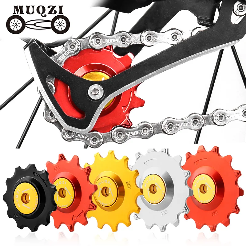 

MUQZI Bike Pulley 11T 12T 13T 14T Rear Derailleur Jockey Wheel 7 8 9 10 11 12 Speed Chain Ceramic Pulley DROPSHIPPING