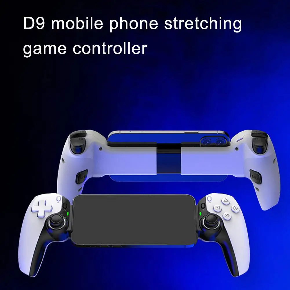 

D9 Mobile Phone Stretching Game Controller Wireless Bluetooth PC Tablet For Switch/PS3/PS4 Dual Hall Somatosensory Controll K7Y5