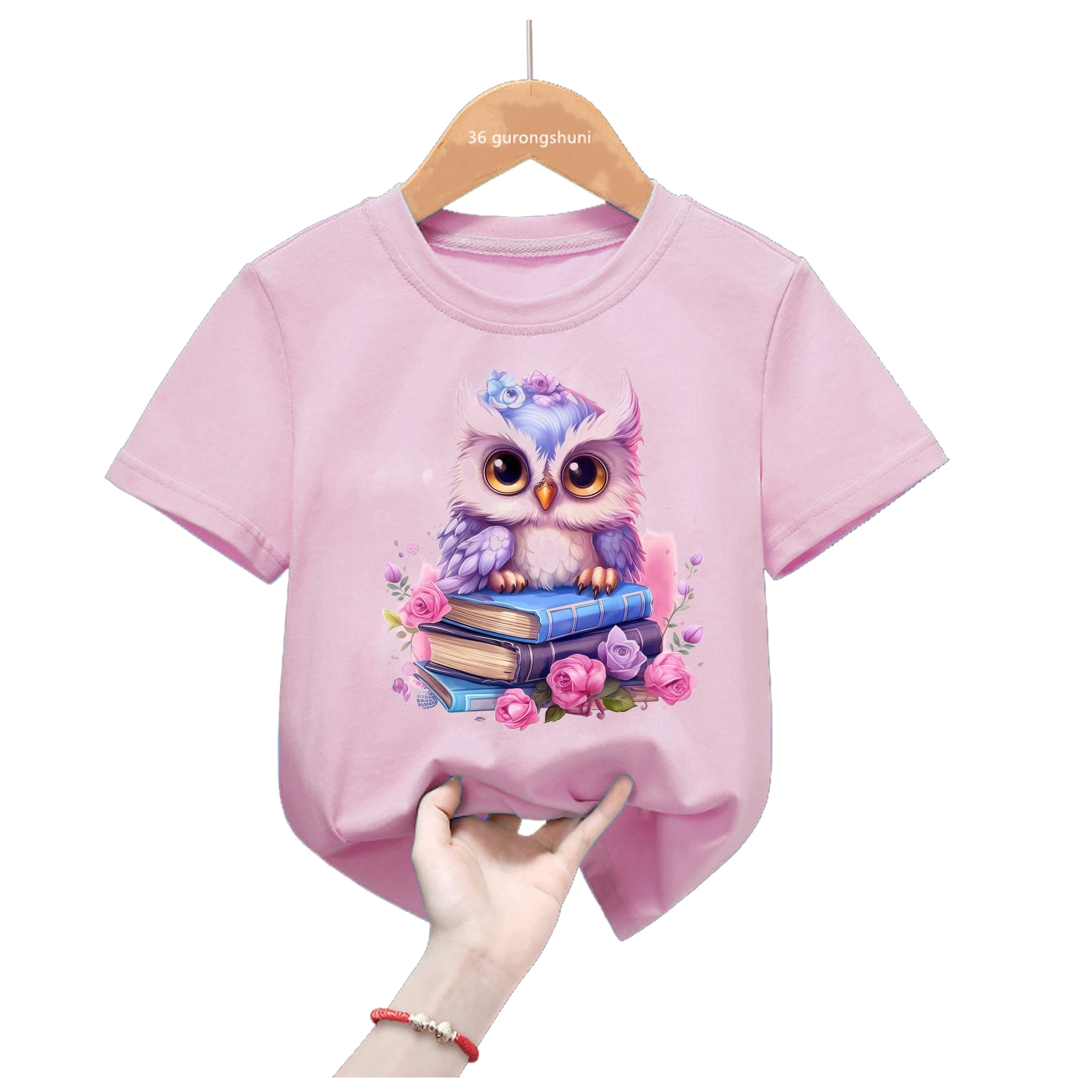 2024 Hot Sale Kawaii Owl Love Book Print Pink Tshirt For Girls Cute Bird Kids Clothes Summer Short Sleeve T-Shirt Streetwear
2024 Hot Sale Kawaii Owl Love Book Print Pink Tshirt For Girls Cute Bird Kids Clothes Summer Short Sleeve T-Shirt Streetwear