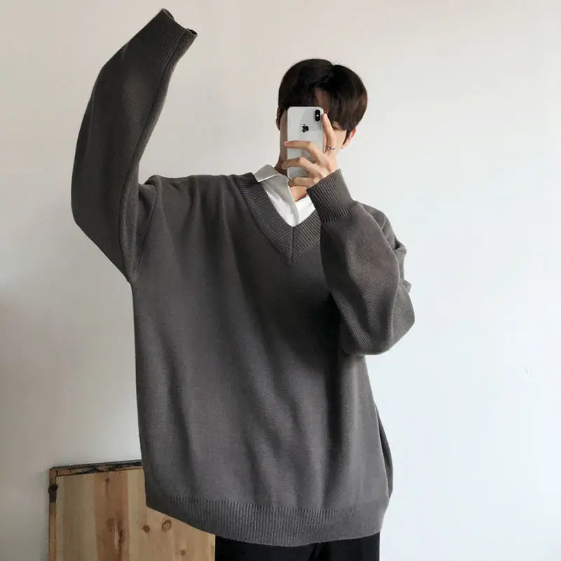 2023 New V-Neck Men Cotton Blend Sweater Longsleeve Autumn Winter Basic Designed Solid Color Pullover Women Warm Clothes C167
2023 New V-Neck Men Cotton Blend Sweater Longsleeve Autumn Winter Basic Designed Solid Color Pullover Women Warm Clothes C167