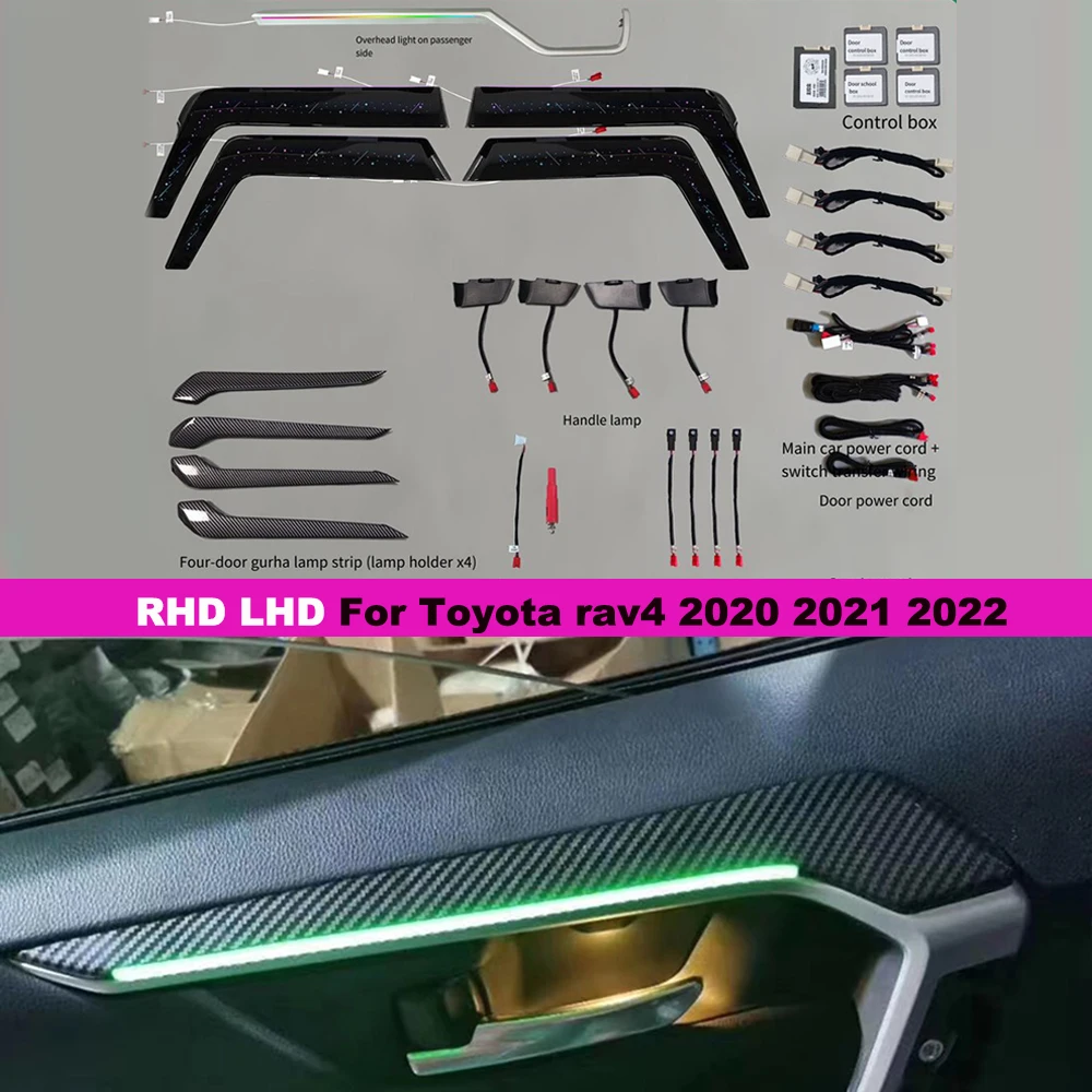 RHD LHD For Toyota rav4 2020-2023 Decorative Cabon Fiber Door Replacement Led ambient Light Atmosphere Lamp Car door Dashboard
RHD LHD For Toyota rav4 2020-2023 Decorative Cabon Fiber Door Replacement Led ambient Light Atmosphere Lamp Car door Dashboard